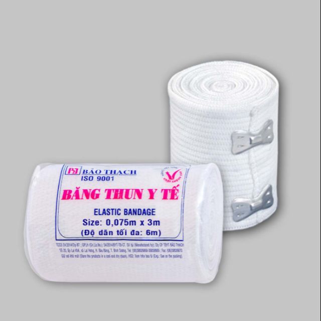 Băng thun y tế Bảo Thạch 3 móc