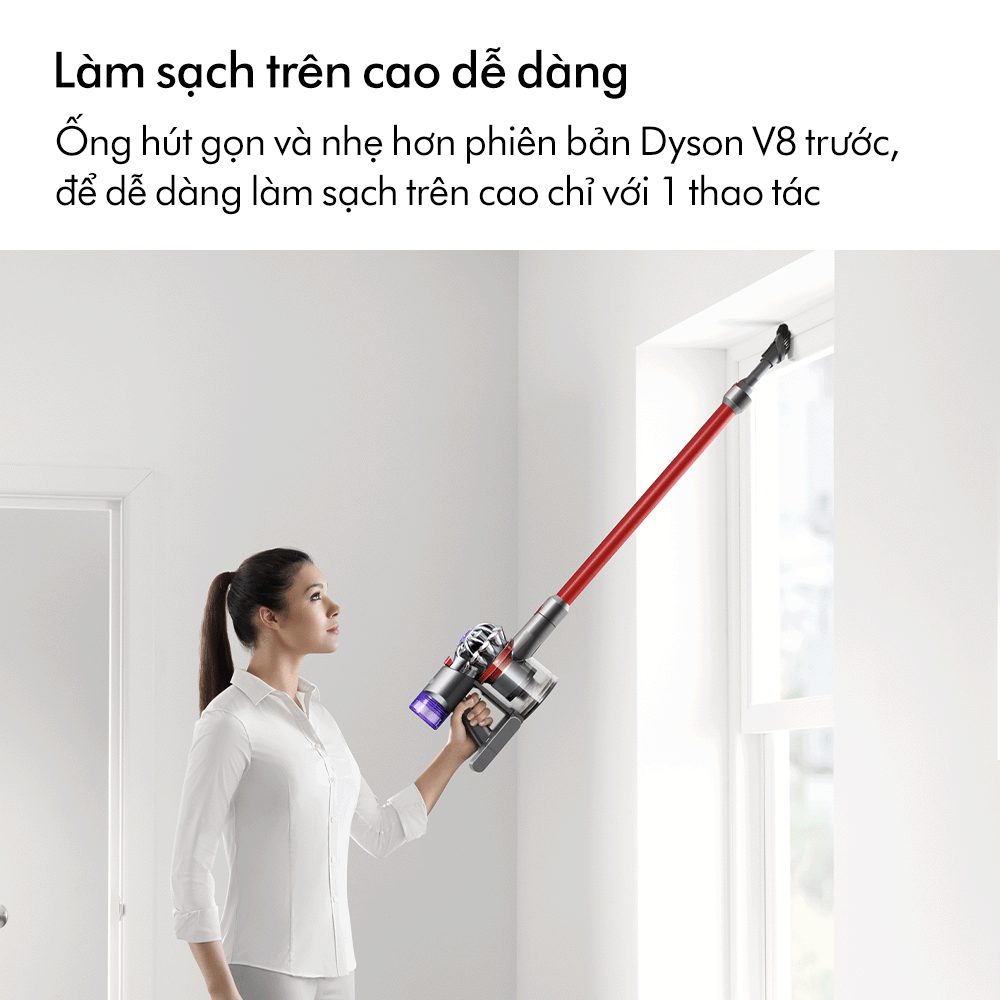 [DUY NHẤT 25-29.5: VC 14% Tối đa 2 Triệu] Máy hút bụi không dây Dyson V8 Slim Fluffy