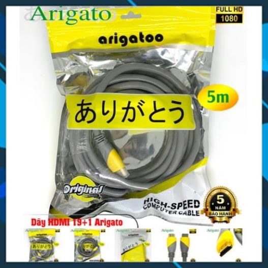 Dây hdmi, cáp hdmi 19+1 arigato 1.5m,3m,5m .bảo hành 5 năm