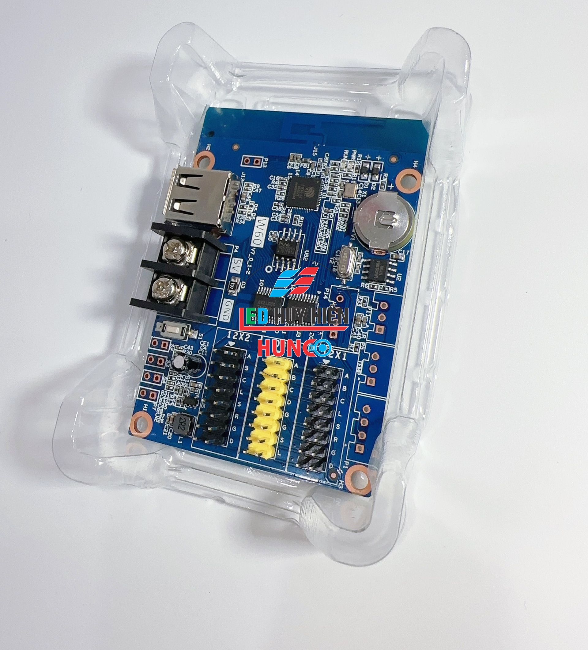 Mạch HD W60 (USB WIFI) hỗ trợ 2 tầng module led 13 màu
