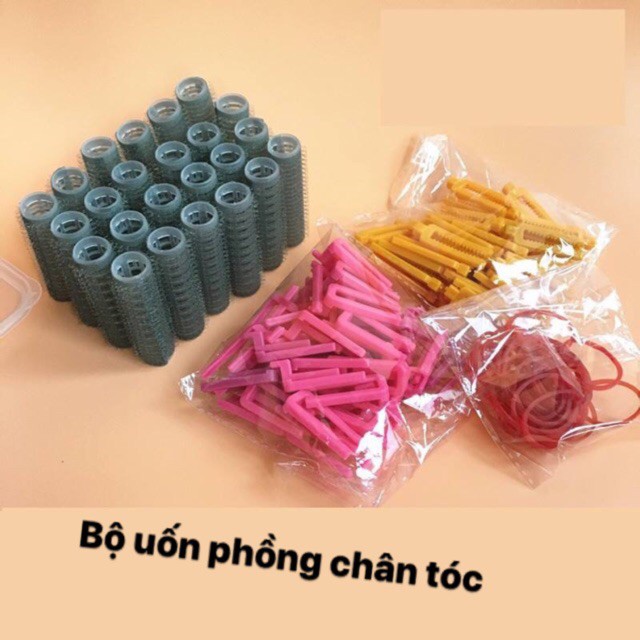 Bộ uốn phồng chân tóc bằng lô gai công nghệ mới nhất