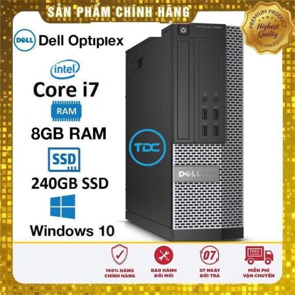Bảng giá [Trả góp 0%]Máy tính để bàn Dell Optiplex 7020/9020 SFF Core i7 4790 Ram 8Gb SSD 240GB. Quà Tặng Bảo hành 2 năm Phong Vũ