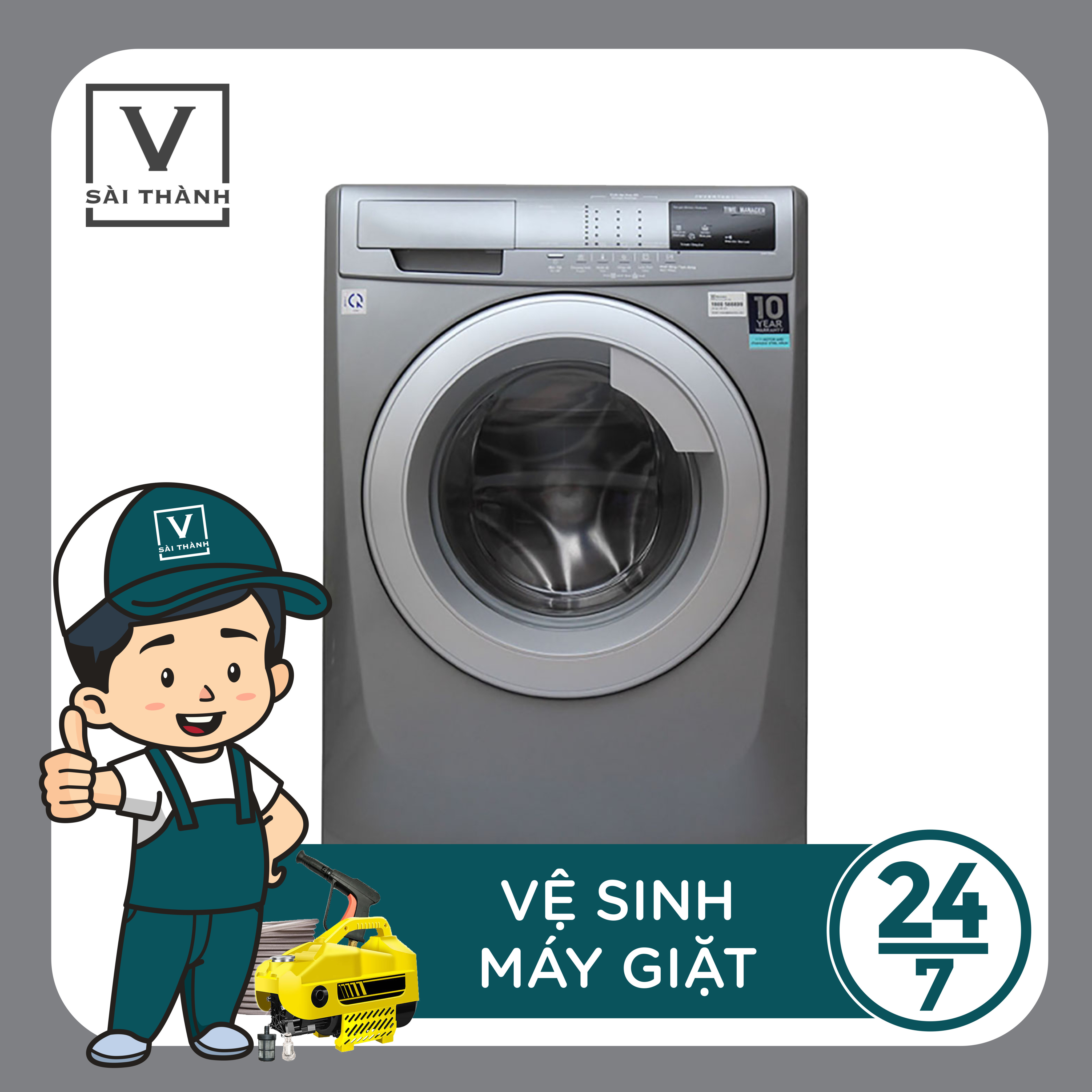 [HCM] Dịch Vụ Vệ sinh Máy Giặt - Lồng Đứng