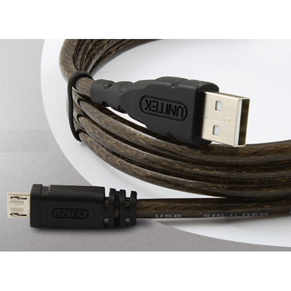 Cáp Micro USB Dây Bọc Chống Nhiễu 1.5m Unitek Y-C434