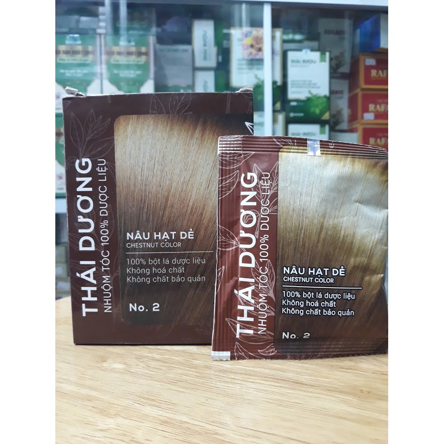 Nhuộm tóc Thái Dương màu Nâu Hạt Dẻ ( 1 gói )