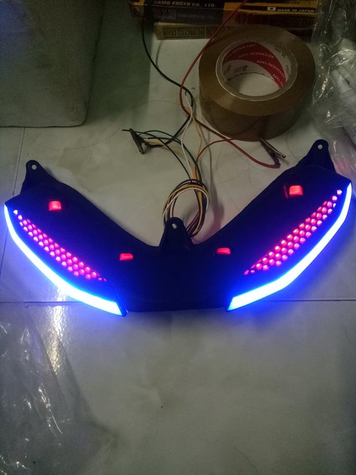 Demi lưới exciter 150 viền led nhảy màu làm hoàn chỉnh rắc cắm như zin