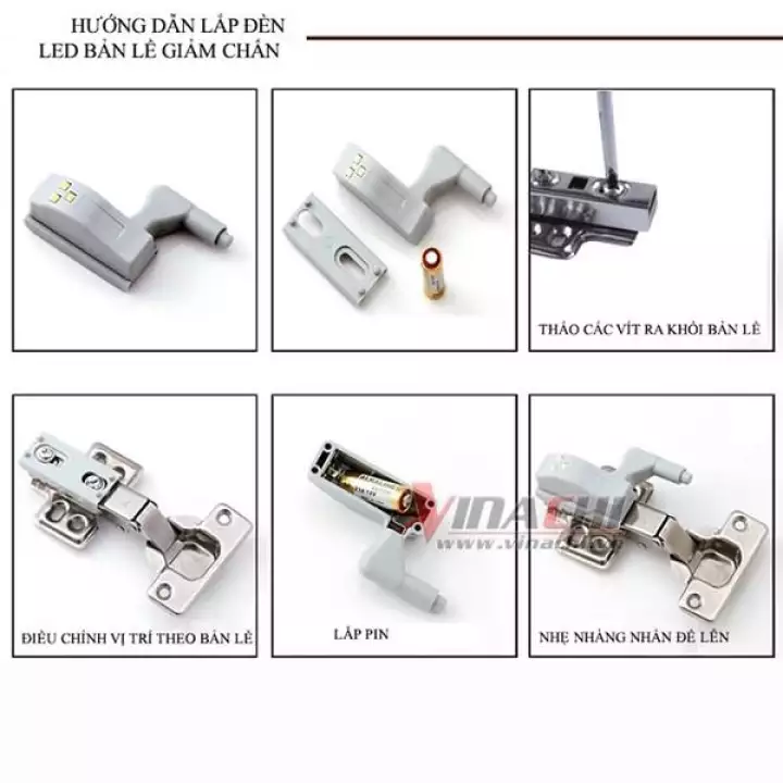 Bộ Đèn Led Bản Lề Giảm Chấn