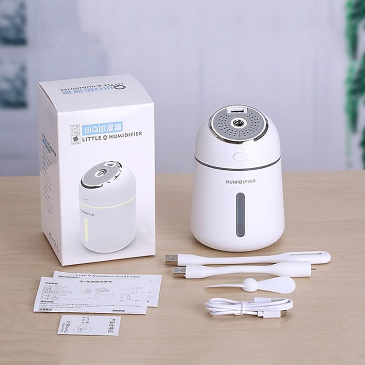 Máy Phun Sương Tạo Độ Ẩm Kèm Quạt Đèn Mini