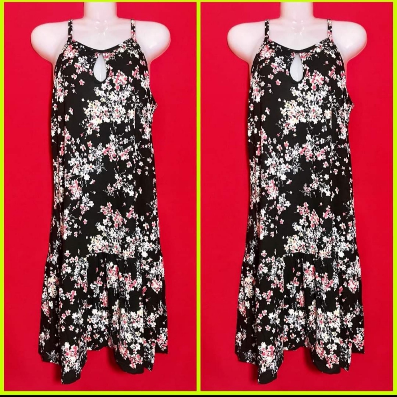 Đầm thun hai dây nữ đầm thun lạnh mềm mát