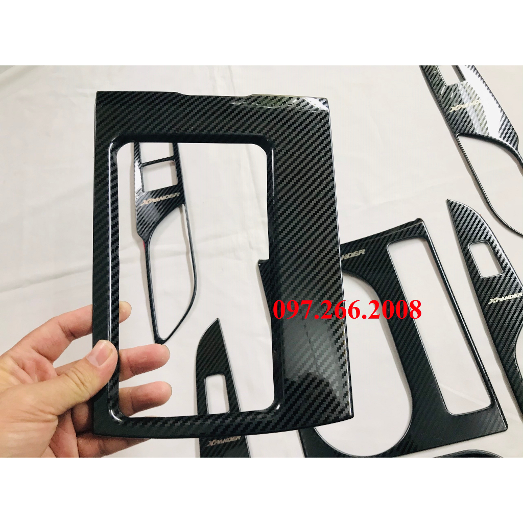 Ốp nội thất xe Mitsubishi Xpander 2018, 2019, 2020 titan vân carbon cao cấp