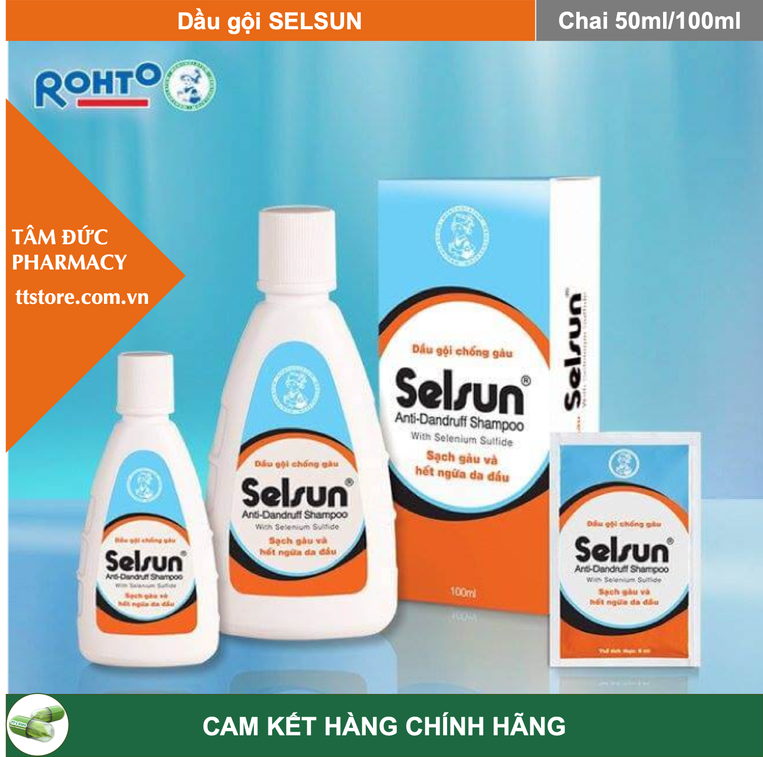 Dầu gội SELSUN [Chai 50ml] - Sạch gàu, hết ngứa