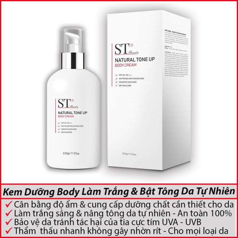 Kem Dưỡng Body ST Beauty Làm Trắng & Bật Tông Da Tự Nhiên 200g – Natural Tone Up Body Cream
