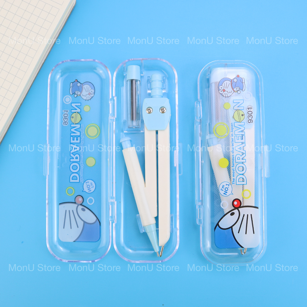 Compa kèm bút chì ngòi Doraemon dễ thương cute TooYoo BK00636