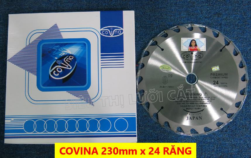 [HCM]LƯỠI CẮT GỖ COVINA 230mm x 24 răng