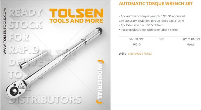 CẦN TÍP TỰ ĐỘNG 1/2" TOLSEN 16010