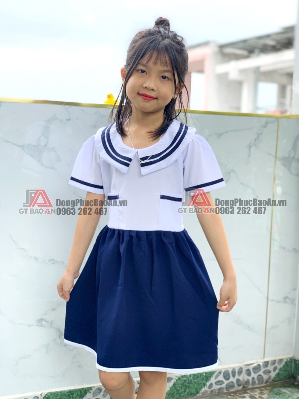 Váy Đồng Phục Học Sinh Cấp 1 Cho Bé Gái 9-37Kg, Đầm Học Sinh Cấp 1 Đi Học  Đi Chơi Cho Bé Gái HANNAH KIDS | Shopee Việt Nam