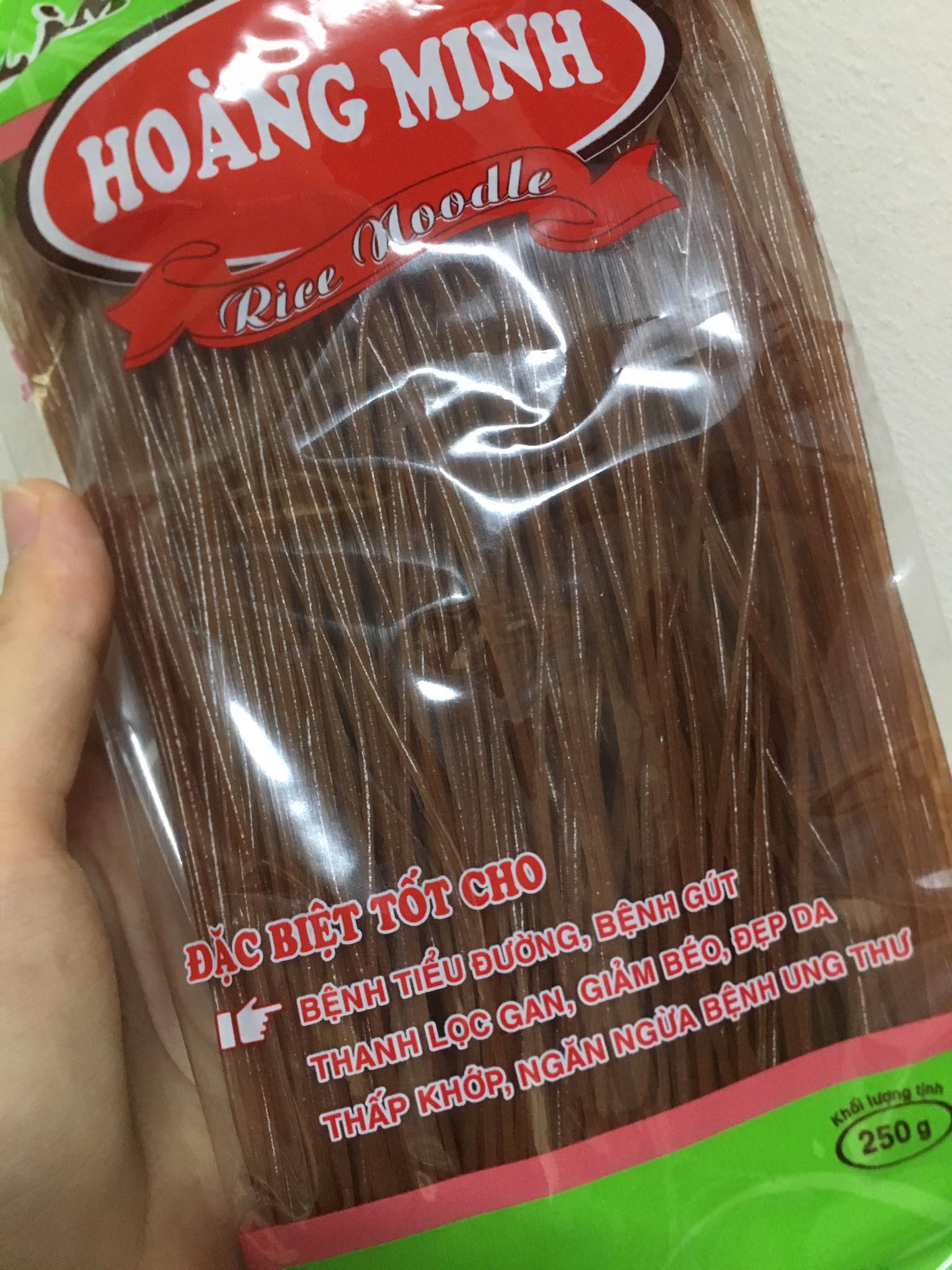 [HCM]Bún gạo lứt khô Hoàng Minh 250gr