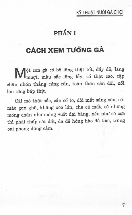 Sách Kỹ Thuật Nuôi Gà Chọi