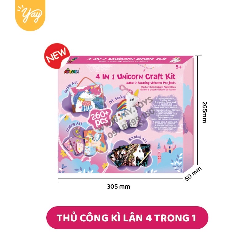 [4 TRONG 1] Bộ Thủ Công Kỳ Lân Cho Bé 5+ Avenir