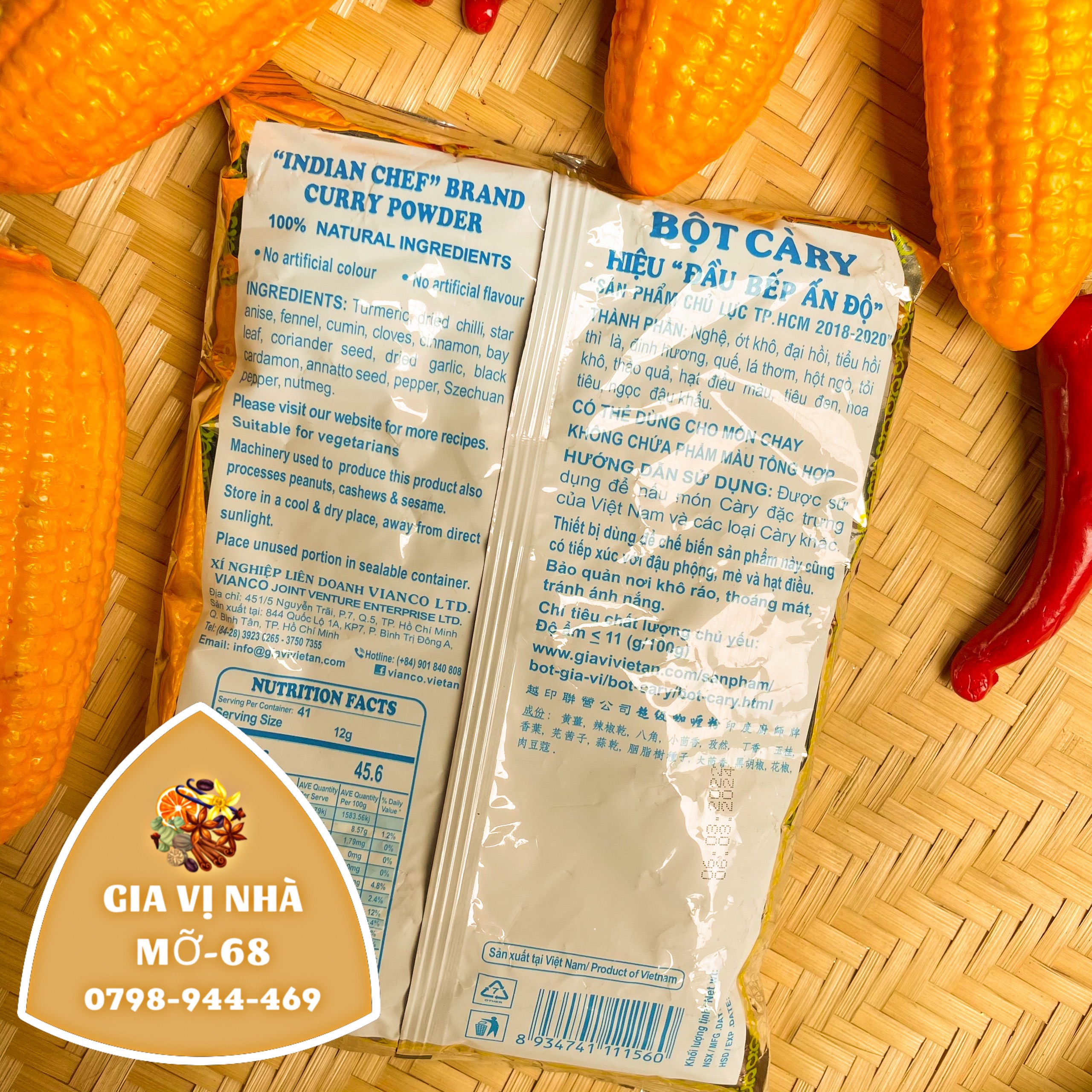 BỘT CARI VIỆT ẤN-100GR-500GR