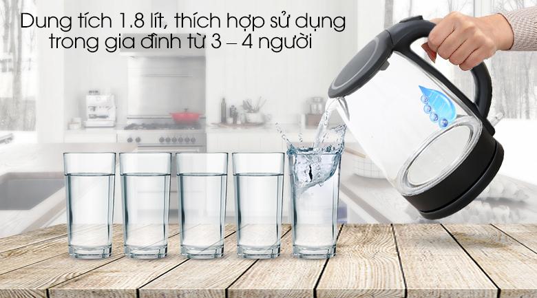 Bình đun siêu tốc Midea 1.8 lít MK-18GC