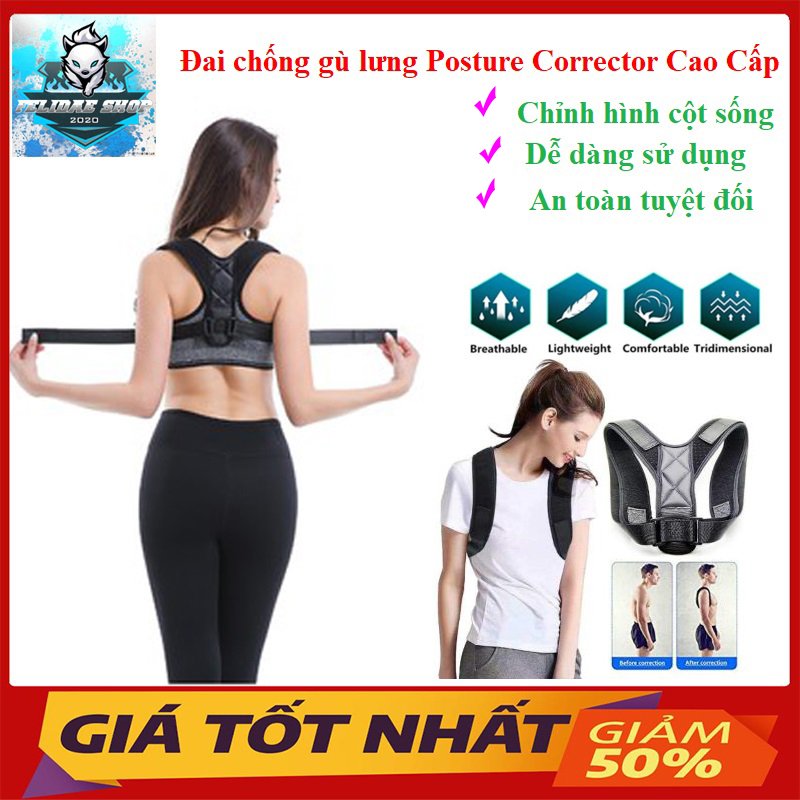 Đai Chống Gù Lưng Posture Corrector V3 Dòng cao cấp dùng cho cả người lớn và trẻ em