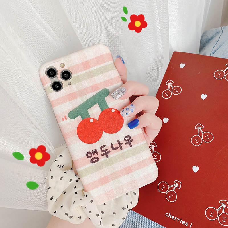 [HCM]Ốp iPhone Cherry Đỏ iPhone 7Plus/8Plus/X/Xs Max/11/11 Pro Max - ốp iphone - ốp iphone