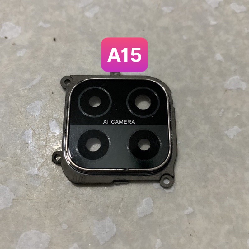 Bộ kính camera liền vành oppo a15/a15s dùng chung
