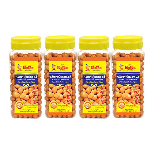 Combo 4 hũ Đậu phộng Da cá Tân Tân (300g/hũ)