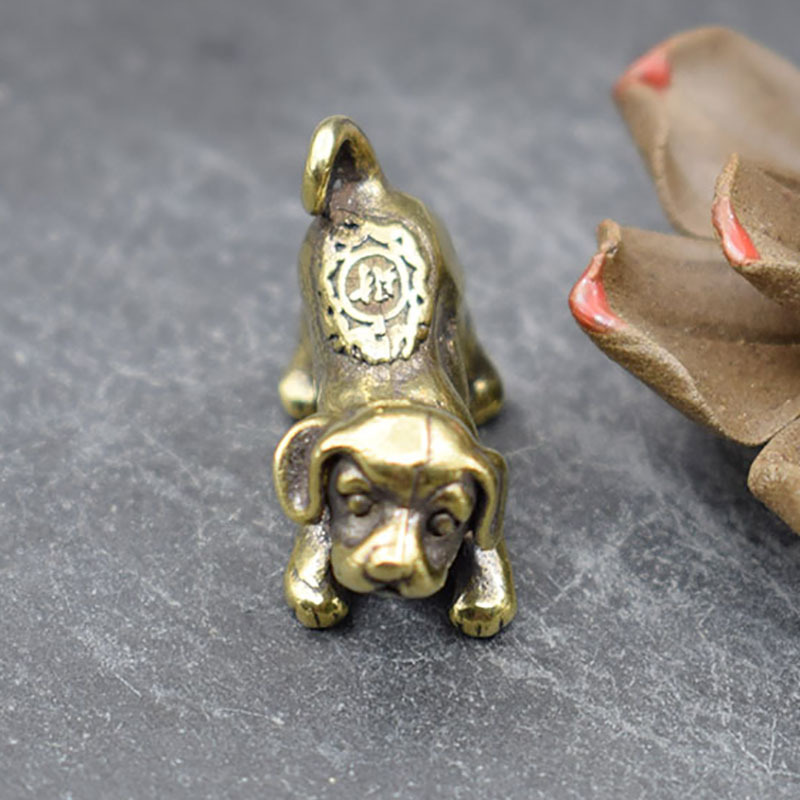Tượng Phong Thủy Hình Cún Con (Kích Thước: 3.0cm x 2.2cm)