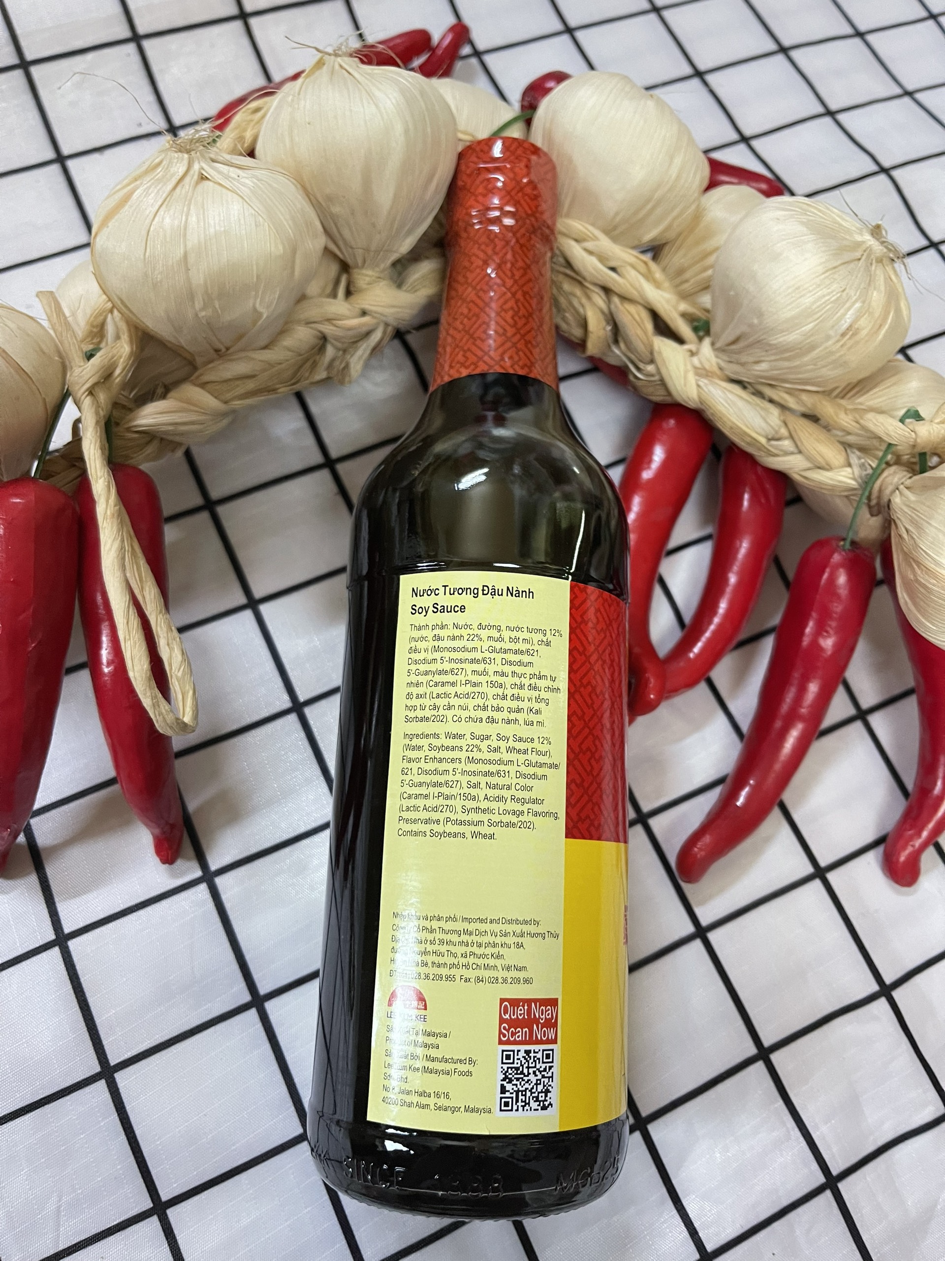 NƯỚC TƯƠNG ĐẬU NÀNH LEE KUM KEE (SOY SAUCE ) 500ML