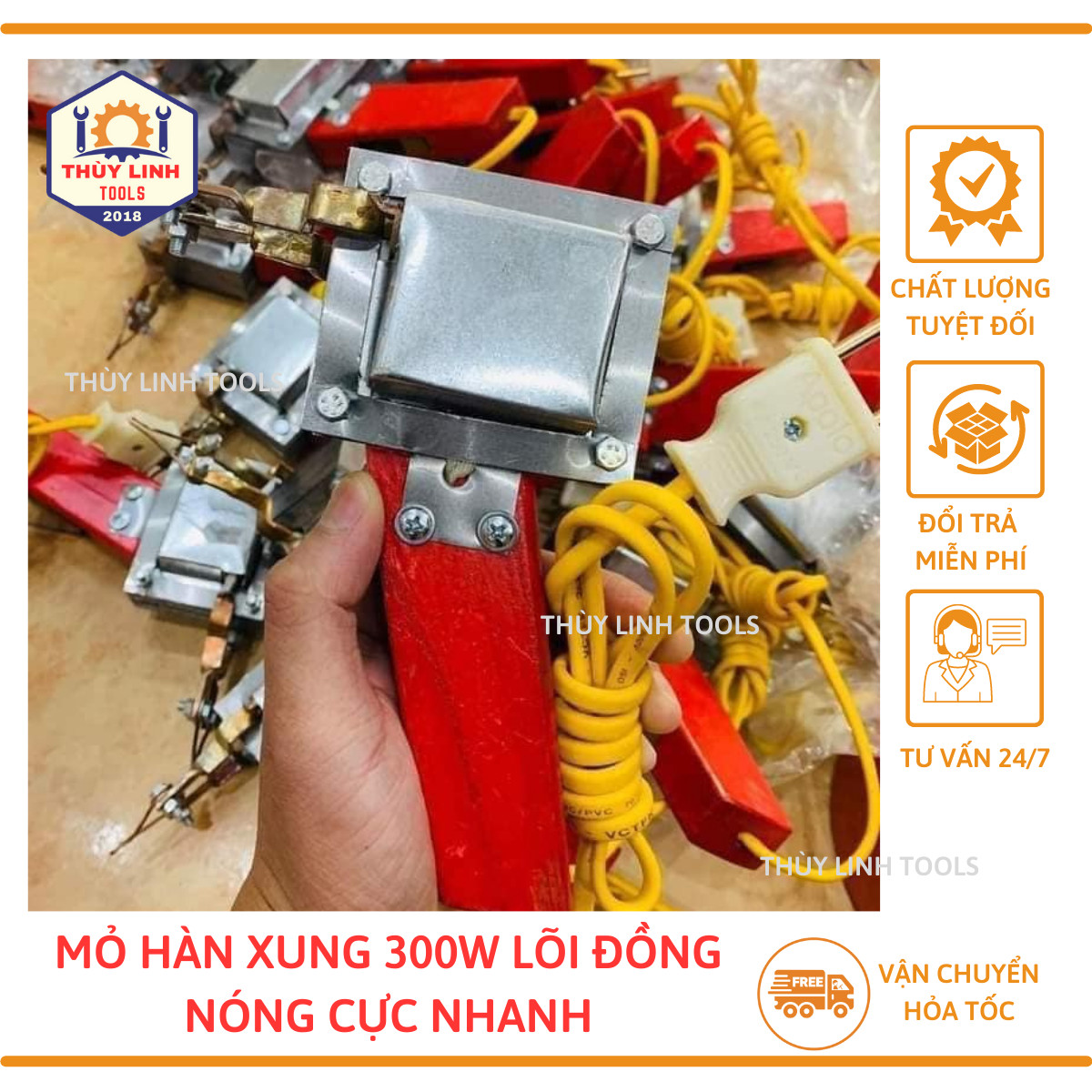 Mỏ hàn xung 300w 100% cuốn dây đồng - thùy linh tools