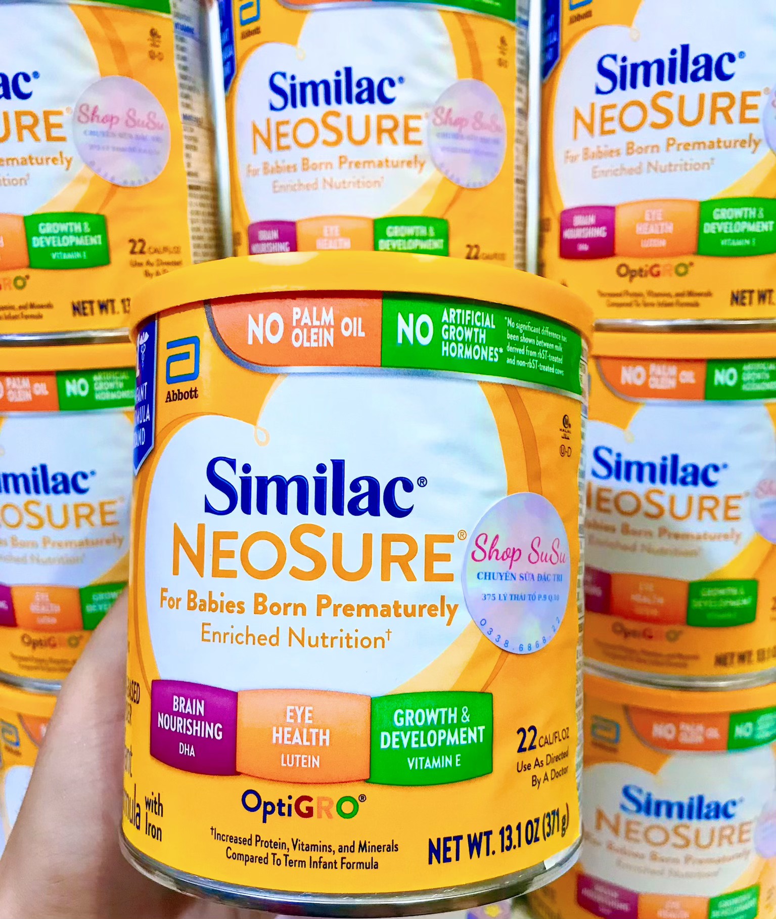 Sữa similac neosure mỹ dành cho bé sinh non,nhẹ cân 371g