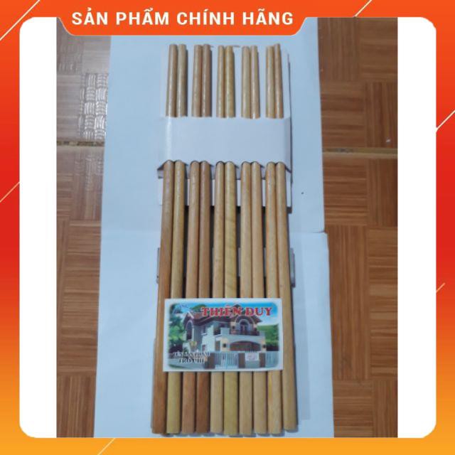[HÀNG SIÊU TỐT] Vỉ 10 đôi đũa gỗ sạch Thiên Duy