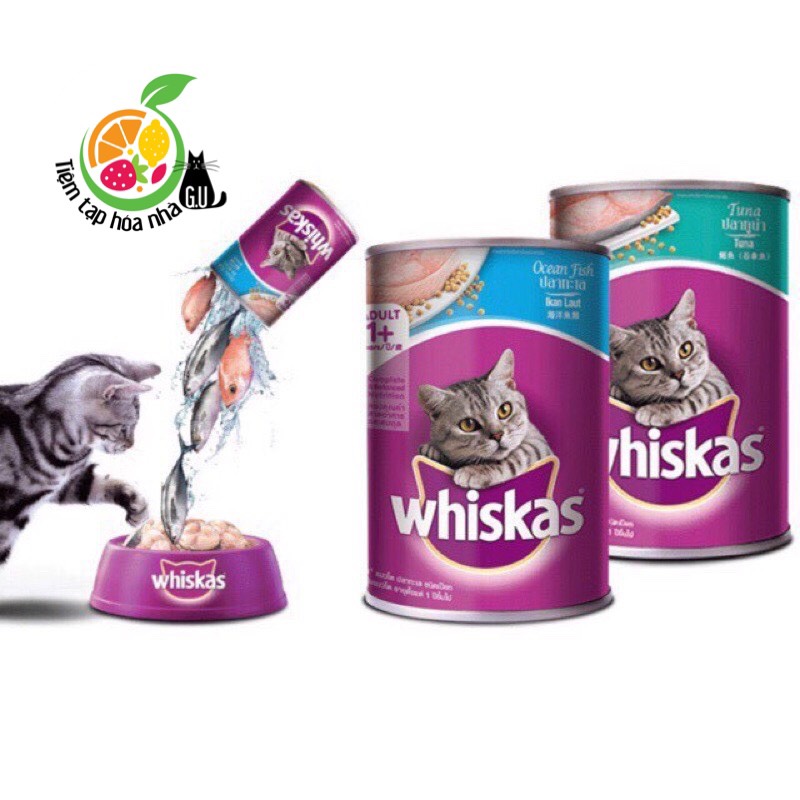 [Siêu Sale] Pate Whiskas Lon 400G cho Mèo Lớn Đủ Vị