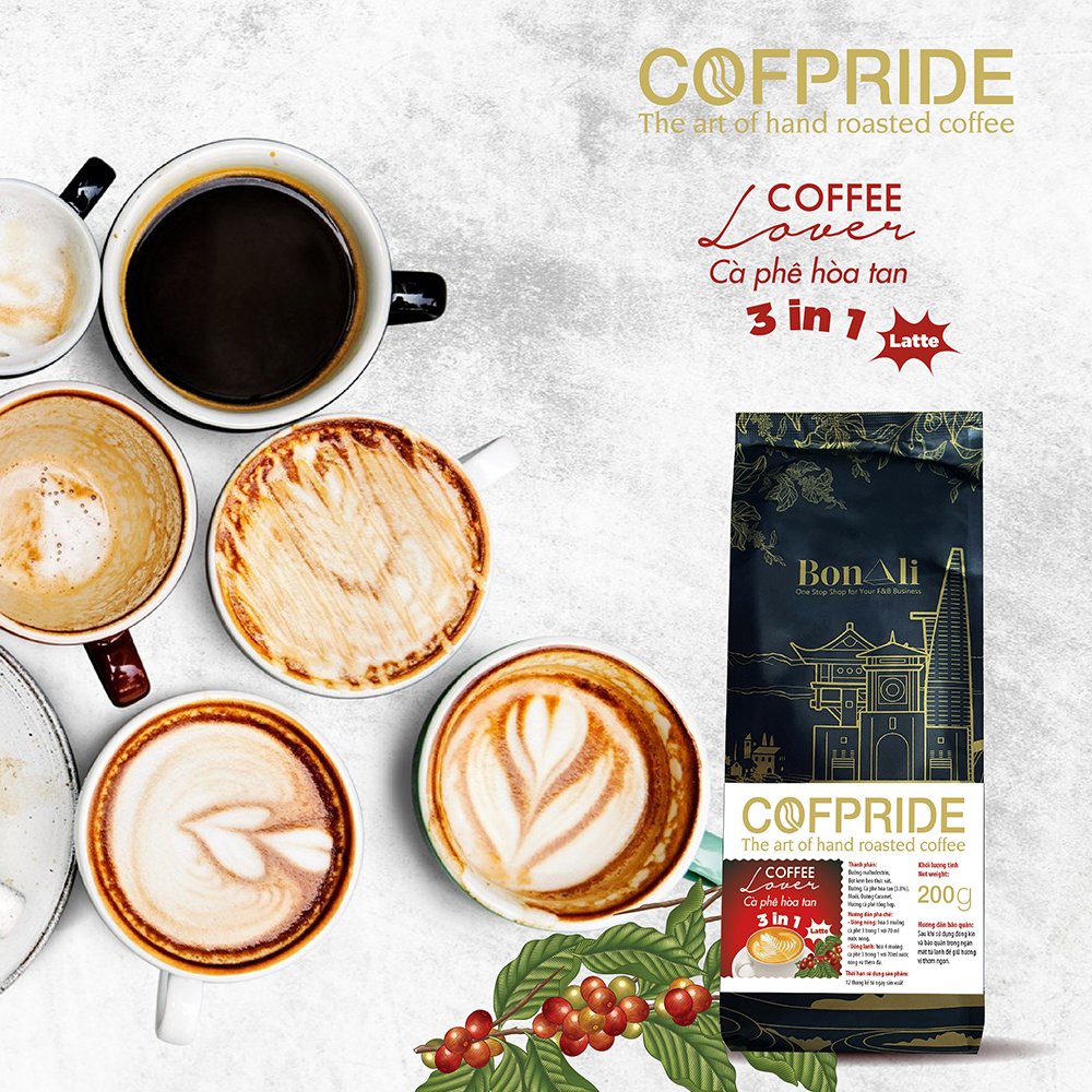 1 Gói Cafe Cofpride 3in1 200g - LOVER