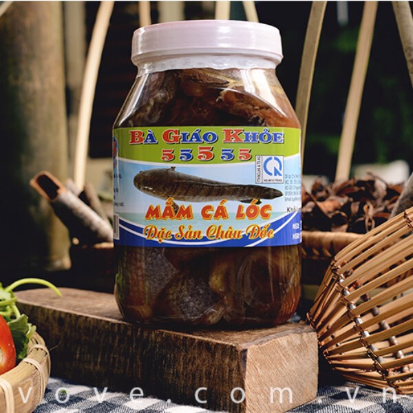 HCMMắm Cá Lóc Nguyên Con Bà Giáo Khỏe 55555 hủ 500gr đặc sản Châu Đốc