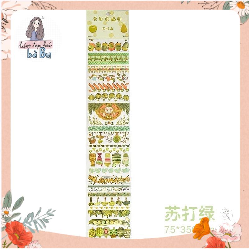 Dây Washi Stickers 35Cm Nhiều Mẫu