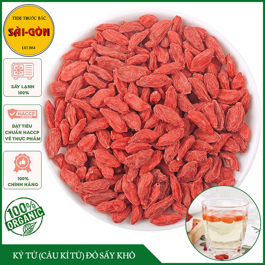 Kỷ Tử Đỏ Tây Tạng 100gram - Hạt to, khô, đẹp, vị ngọt