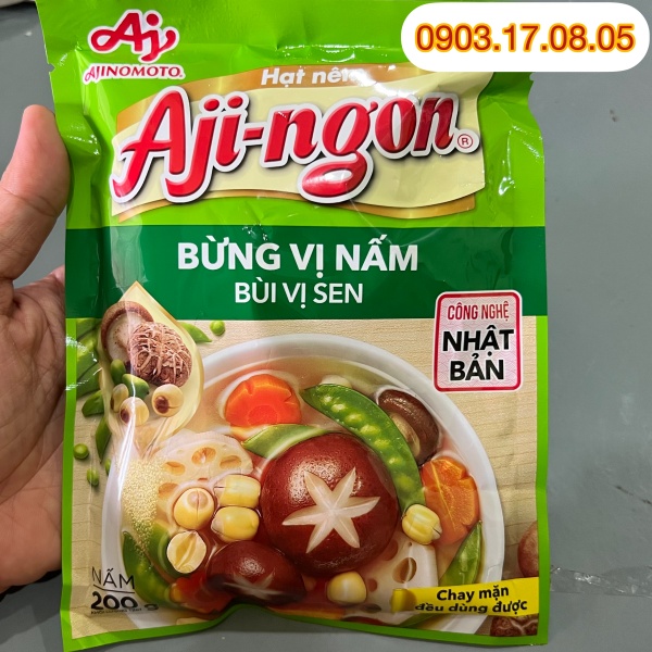 Hạt nêm Aji NẤM HƯƠNG HẠT SEN AJI NGON (200gr/400gr)