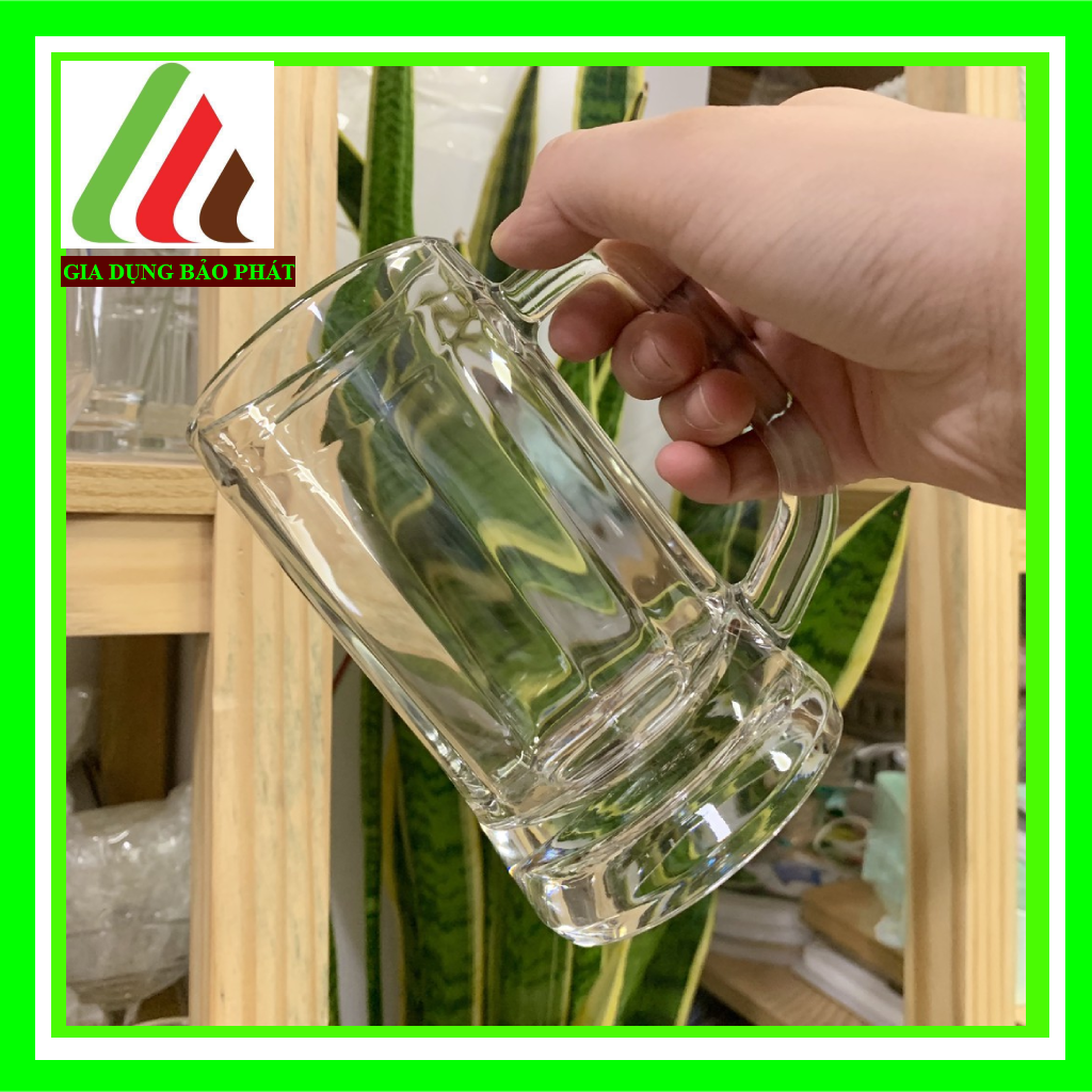 Bộ 4 ly bia thủy tinh có quai cầm 660ml việt tiệp chính hãng - ly nhà hàng - ly quán ăn -ly uống bia tươi bia hơi