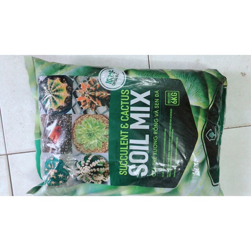 Đất Trồng SenĐá-Xương Rồng (giá thể soilmix) 6kg