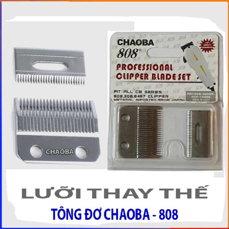 Bộ lưỡi tông đơ Chaoba 808 thay thế bằng thép không gỉ giành cho các dòng tông đơ điện có bản lưỡi 4,5 đến 4,7cm giá rẻ