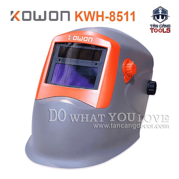 Mặt Nạ Hàn Điện Tử KOWON KWH-8511 Màu Xám Khói Chống Tác Động Cơ Học , Tàn Lửa Hàn Văng Bắn Vào
