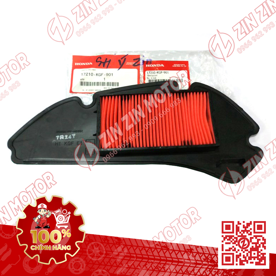 Tấm lọc khí, lọc gió sh160i / 125i 2023+, sh 150i/125i 2013 - 2022, sh ý, sh350i 17210-k0r-v00, 17210-k77-v00 chính hãng