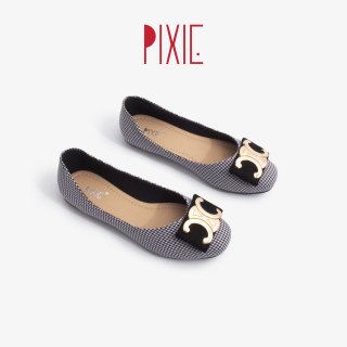 Giày Búp Bê Mũi Tròn Gắn Khoá Pixie X818 thumbnail