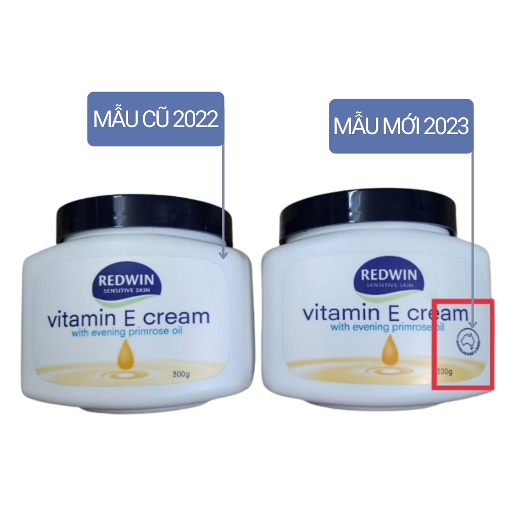 Kem dưỡng ẩm Redwin Vitamin E Cream Úc 300gr