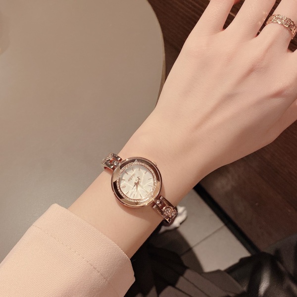 Đồng hồ nữ Julius Hàn Quốc JA-624 dây kim loại màu đồng