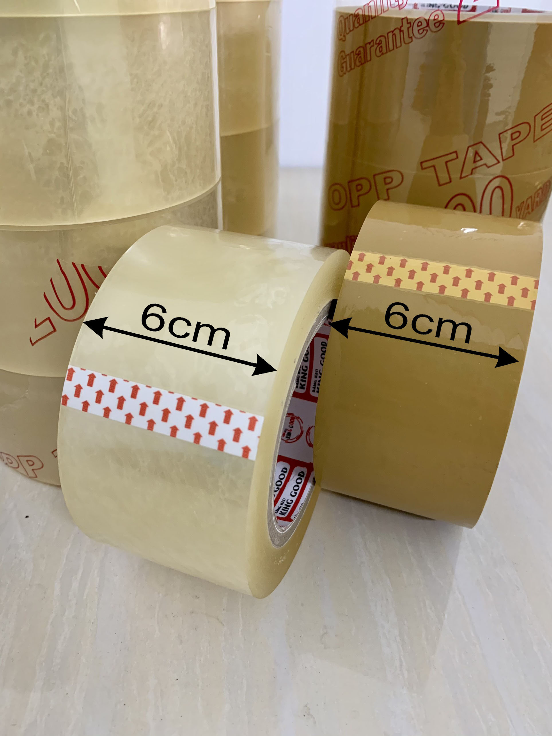 Cuộn băng keo gói hàng loại 200 Yard bản rộng 6cm gr1ca