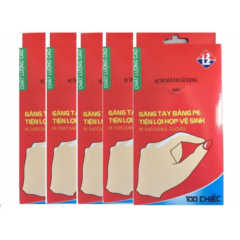 Hộp 100 găng tay nilon dùng 1 lần